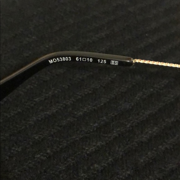 Moschino Sunglasses Silver Aviator Heart Frame 90s - Picture 11 of 12